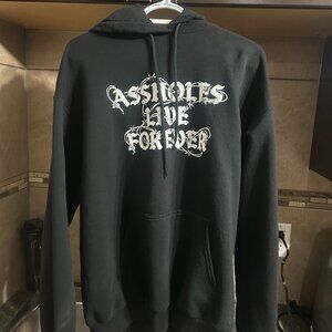 A**holes Live Forever Black Hoodie